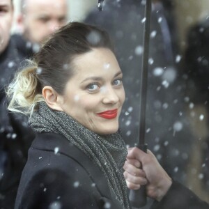 Marion Cotillard - Les célébrités arrivent au deuxième défilé Chanel au Grand Palais lors de la Fashion Week Haute Couture collection printemps/été 2019 de Paris, France, le 22 janvier 2019. © Veeren-CVS/Bestimage