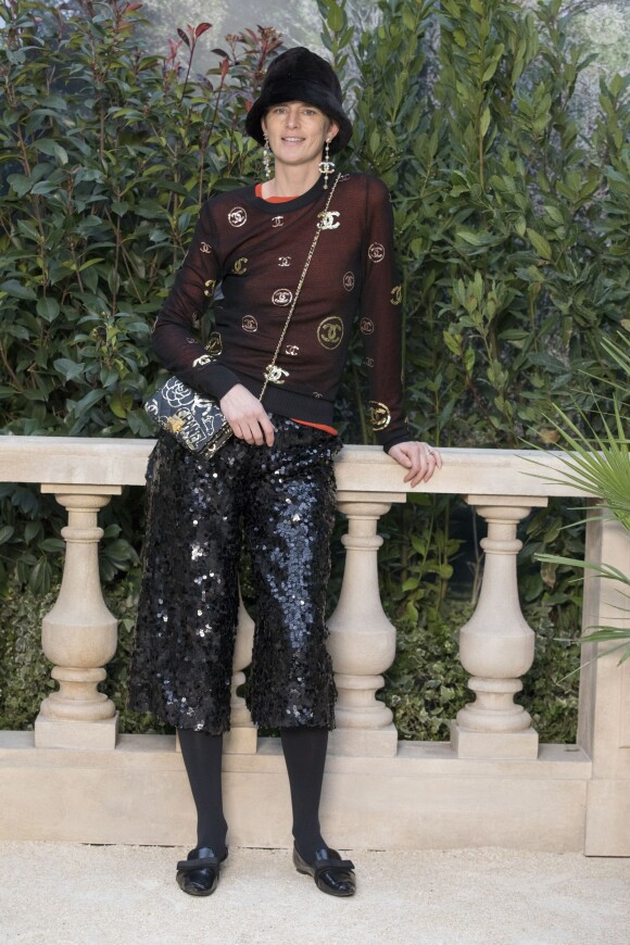 Stella Tennant - Deuxième défilé de mode Haute-Couture printemps-été 2019 "Chanel" au Grand Palais à Paris. Le 22 janvier 2019 © Olivier Borde / Bestimage