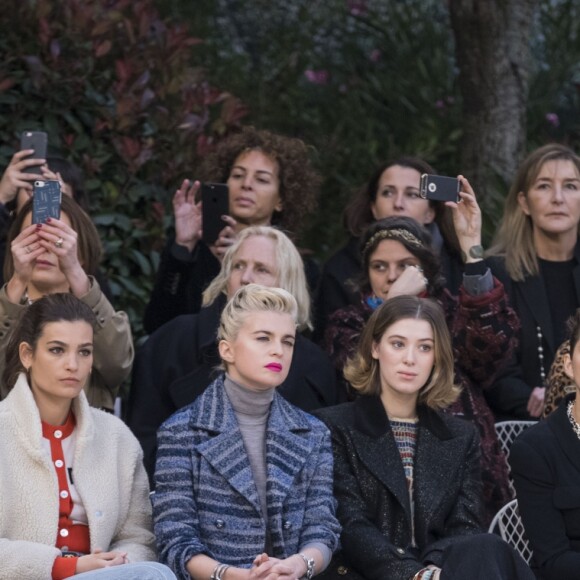 Kate Moran, Alma Jodorowsky, Cécile Cassel, Marion Cotillard et Alessandra Mastronardi- Deuxième défilé de mode Haute-Couture printemps-été 2019 "Chanel" au Grand Palais à Paris. Le 22 janvier 2019 © Olivier Borde / Bestimage