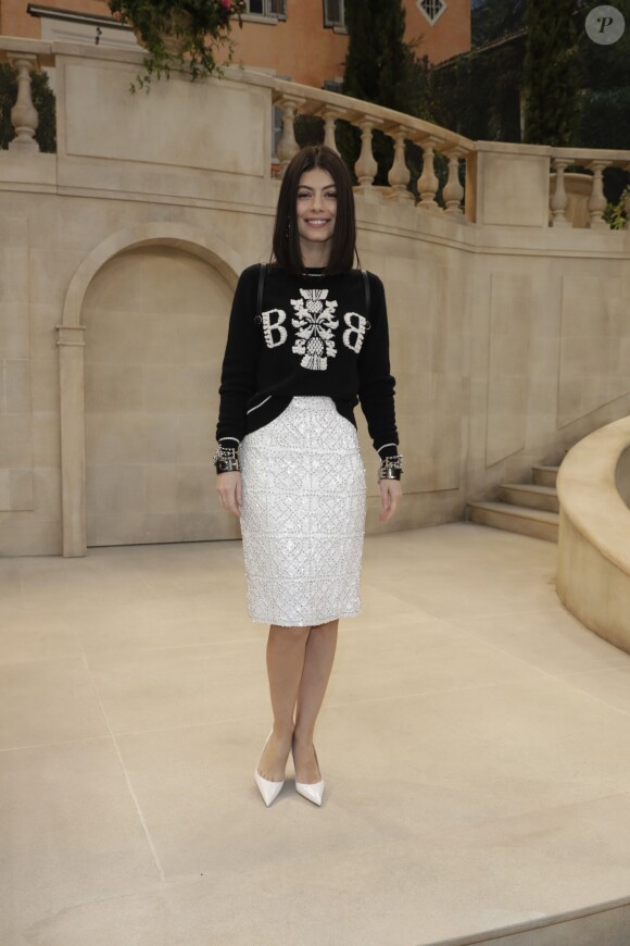 Alessandra Mastronardi - Deuxième défilé de mode Haute-Couture printemps-été 2019 "Chanel" au Grand Palais à Paris. Le 22 janvier 2019 © Olivier Borde / Bestimage