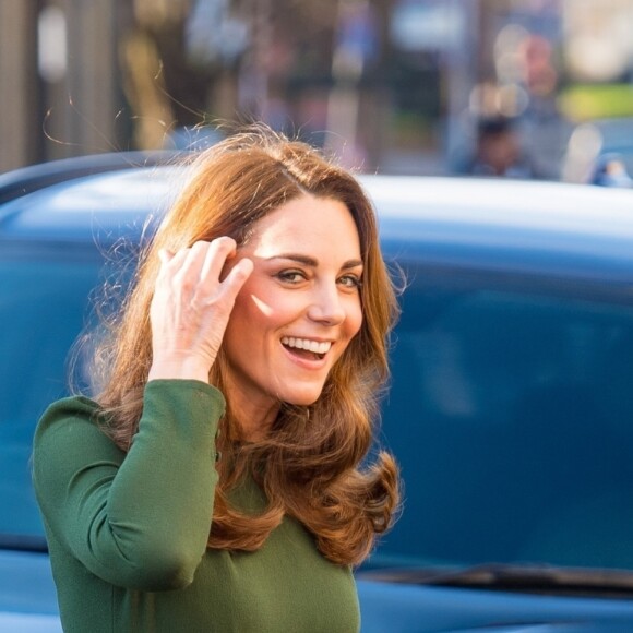 Catherine Kate Middleton, duchesse de Cambridge, arrive en visite chez "Family Action charity's Lewisham" à Londres dans le quartier de Lewisham le 22 janvier 2019.