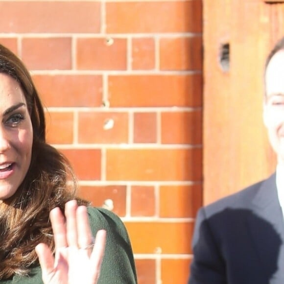 Catherine Kate Middleton, duchesse de Cambridge, arrive en visite chez "Family Action charity's Lewisham" à Londres dans le quartier de Lewisham le 22 janvier 2019.