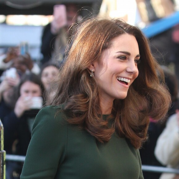 Catherine Kate Middleton, duchesse de Cambridge, arrive en visite chez "Family Action charity's Lewisham" à Londres dans le quartier de Lewisham le 22 janvier 2019.