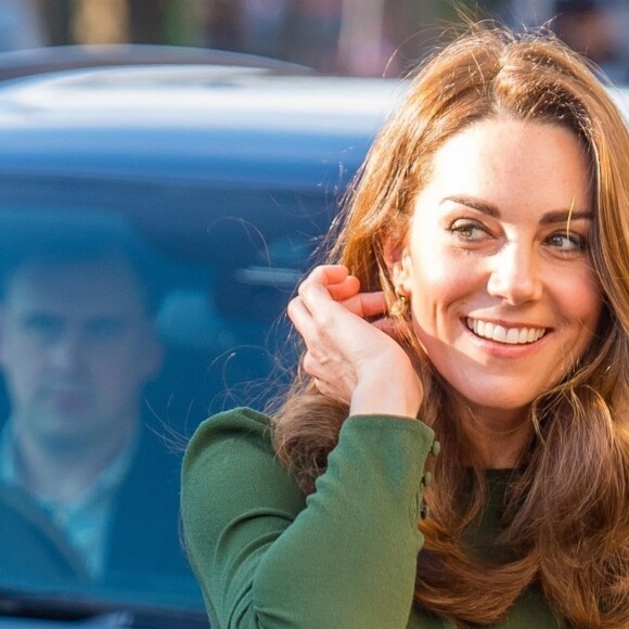 Catherine Kate Middleton, duchesse de Cambridge, arrive en visite chez "Family Action charity's Lewisham" à Londres dans le quartier de Lewisham le 22 janvier 2019.