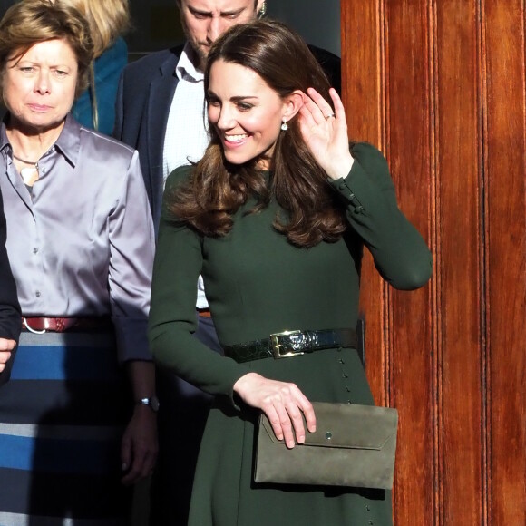 Catherine Kate Middleton, duchesse de Cambridge, arrive en visite chez "Family Action charity's Lewisham" à Londres dans le quartier de Lewisham le 22 janvier 2019.