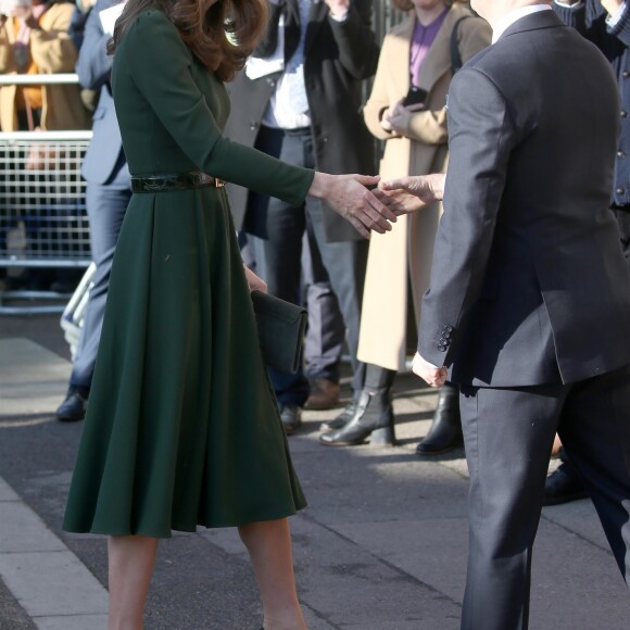 Catherine Kate Middleton, duchesse de Cambridge, arrive en visite chez "Family Action charity's Lewisham" à Londres dans le quartier de Lewisham le 22 janvier 2019.