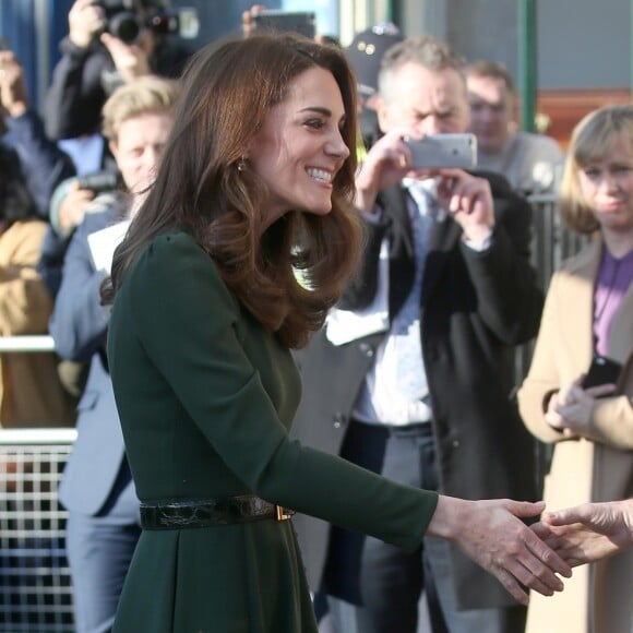 Catherine Kate Middleton, duchesse de Cambridge, arrive en visite chez "Family Action charity's Lewisham" à Londres dans le quartier de Lewisham le 22 janvier 2019.