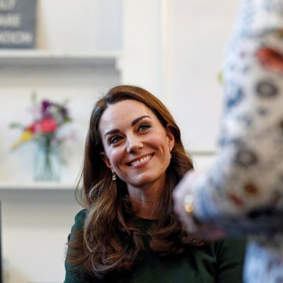 Catherine Kate Middleton, duchesse de Cambridge, arrive en visite chez "Family Action charity's Lewisham" à Londres dans le quartier de Lewisham le 22 janvier 2019.