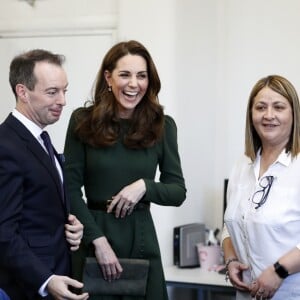 Catherine Kate Middleton, duchesse de Cambridge, arrive en visite chez "Family Action charity's Lewisham" à Londres dans le quartier de Lewisham le 22 janvier 2019.