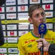 Emiliano Sala lors du match du FC Nantes contre le FC Toulouse au Stade de la Beaujoire le 20 octobre 2018. Le 21 janvier 2019, le footballeur italo-argentin a disparu à bord d'un avion qui le menait à Cardiff, où il venait d'être transféré. © Pierre Perusseau/Bestimage