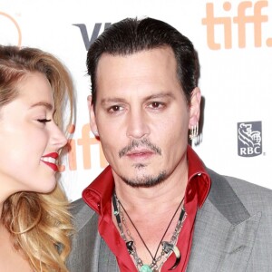 Amber Heard et Johnny Depp - Avant-première du film "Black Mass" lors du Festival International du film de Toronto, le 14 septembre 2015.