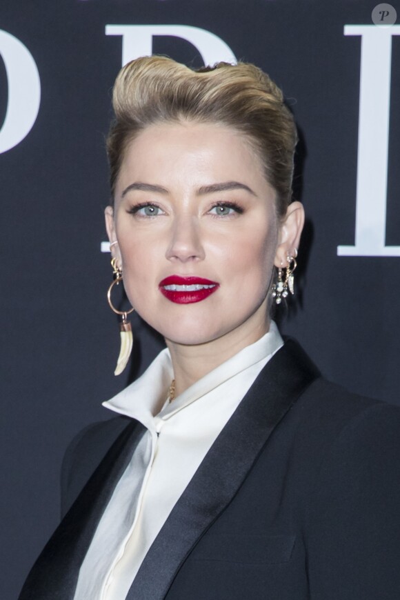 Amber Heard au photocall du défilé de mode Haute-Couture printemps-été 2019 "Giorgio Armani Prive Haute Couture" à Paris. Le 22 janvier 2019 © Olivier Borde / Bestimage