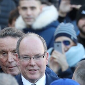 Le prince Albert II de Monaco a remis le trophée du Rallye de Monte-Carlo, remporté le 27 janvier 2019 par Sébastien Ogier et Julien Ingrassia sur Citroën. ©Jean-Charles Vinaj/Pool Monaco/Bestimage