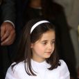Victoria Federica, fille de la Princesse Elena d'Espagne à Madrid, fête sa communion 