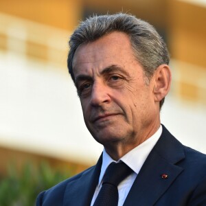 Nicolas Sarkozy, l'ancien président de la république française, durant l'inauguration des allées Philippe Séguin et Charles Pasqua à Nice le 16 novembre 2018. © Bruno Bebert / Bestimage