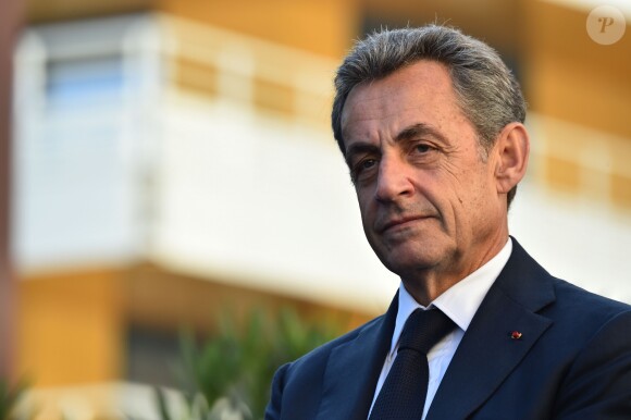 Nicolas Sarkozy, l'ancien président de la république française, durant l'inauguration des allées Philippe Séguin et Charles Pasqua à Nice le 16 novembre 2018. © Bruno Bebert / Bestimage