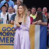 La chanteuse Rachel Platten arrive à l'émission "Good morning america" à New York le 21 août 2017.