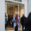 Céline Dion fait un passage à la boutique Wolford rue Saint Honoré à Paris le 31 janvier 2019.