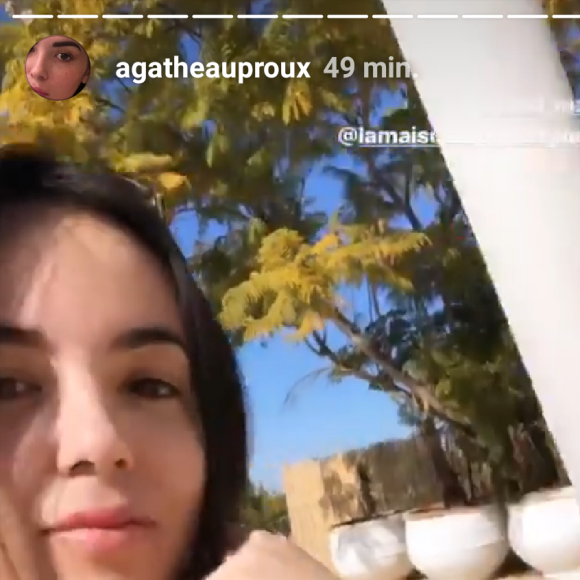 Agathe Auproux en maillot de bain, à Marrakech, 2 février 2019