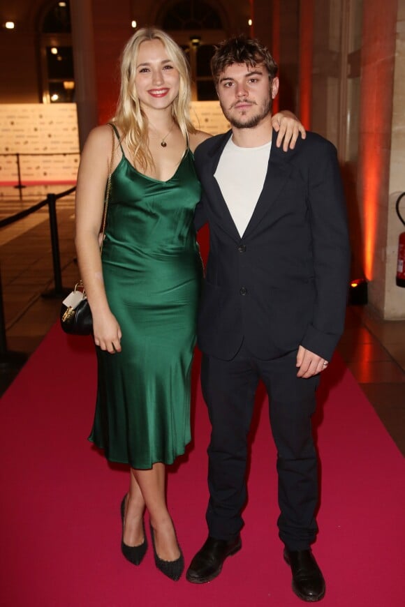 Chloé Jouannet et son compagnon Zacharie Chasseriaud - 26ème édition des Trophées du Film Français 2018 au Palais Brongniart à Paris le 5 février 2019.