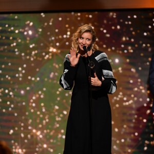 Exclusif - Alexandra Lamy (Globe de Cristal de la Meilleure Actrice de Comédie), lors de la 14ème cérémonie des Globes de Cristal, à la salle Wagram à Paris, le 4 février 2019. © Rachid Bellak/Bestimage