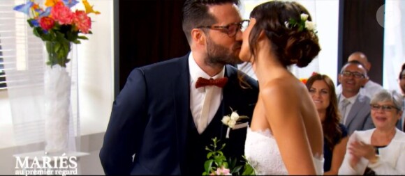 Mariage de Nolwenn et Florian dans "Mariés au premier regard 3" - M6, 18 février 2019