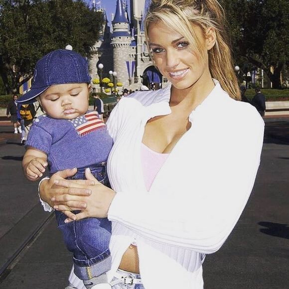 Harvey, le fils de Katie Price et de l'ancien footballeur Dwight Yorke. 2018.
