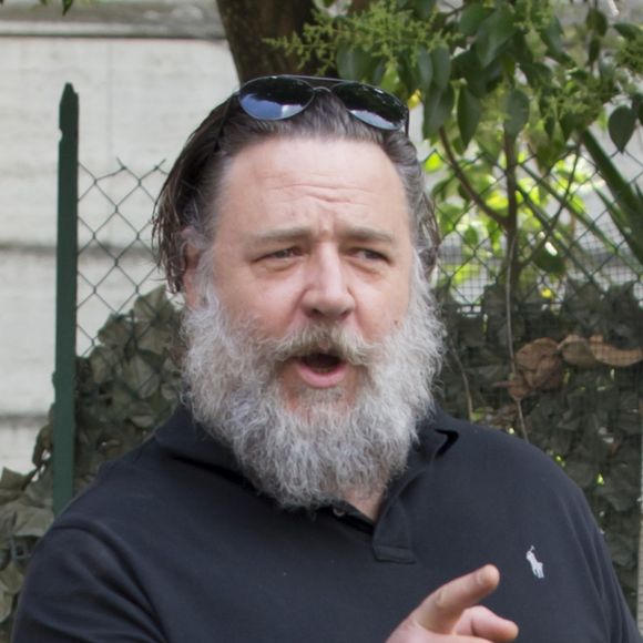 Russell Crowe lors d'un photocall pour la projection de Gladiator en live avec un orchestre à Rome le 5 juin 2018.