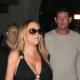 Exclusif - Mariah Carey et James Packer quittent le restaurant Craig à West Hollywood le 7 août 2016.