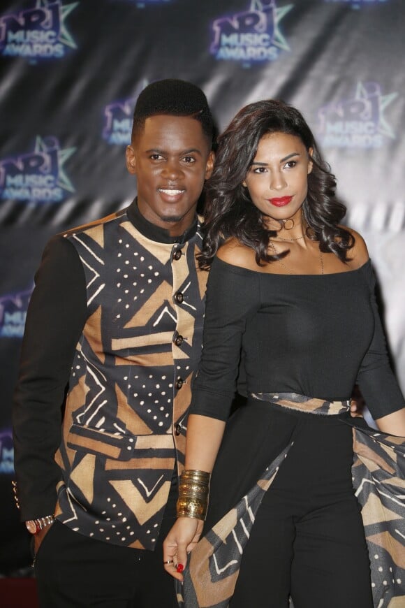 Black M et sa femme Lia lors de la 18ème cérémonie des "NRJ Music Awards" au Palais des Festivals à Cannes, le 12 novembre 2016. © Christophe Aubert via Bestimage