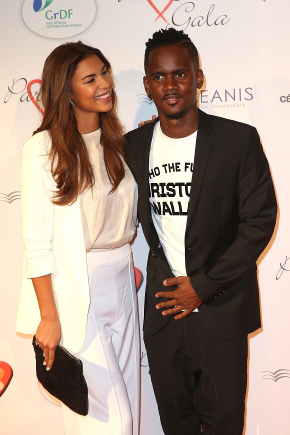 Black M (Alpha Diallo) et sa femme Lia - Personnalités au gala "Par Coeur" pour les 10 ans de l'association "Cekedubonheur" au pavillon d'Armenonville à Paris.