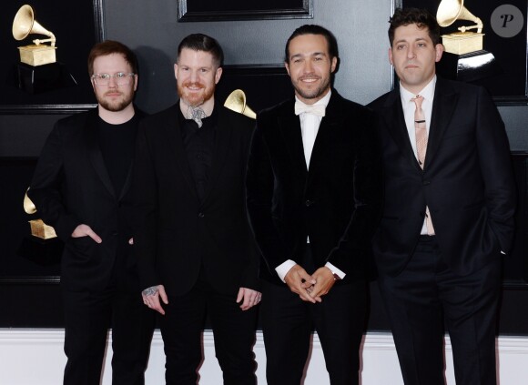 Le groupe Fall Out Boy (Patrick Stump, Andy Hurley, Pete Wentz, Joe Trohman) - Les célébrités arrivent à la 61ème soirée annuelle des GRAMMY Awards à Los Angeles, le 10 février 2019