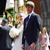 Le prince Ernst August de Hanovre lors de son mariage religieux avec Ekaterina Malysheva à l'église Markkirche à Hanovre, en Allemagne, le 8 juillet 2017.