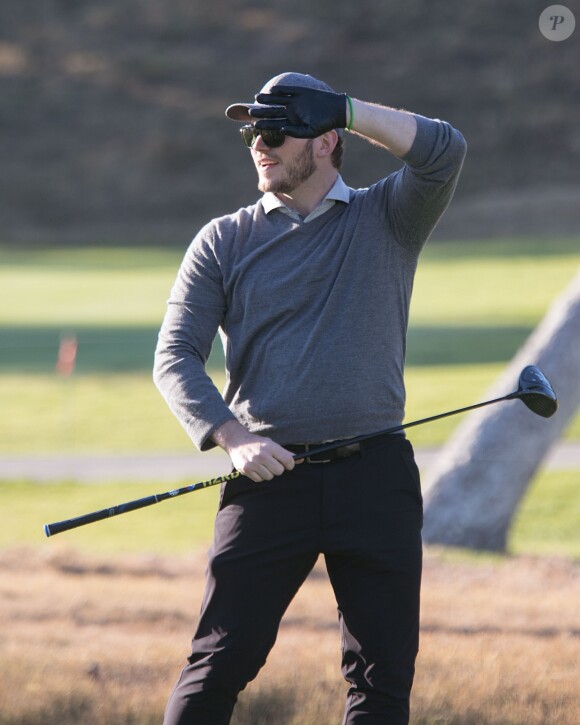 Chris Pratt pendant le tournoi de golf "Coupe des Célébrités" au Riviera Country Club de Brentwood, à Los Angeles, Californie, Etats-Unis, le 11 février 2019. © Prensa Internaciona/Zuma Press/Bestimage