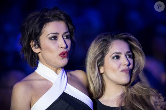 Exclusif - Karima Charni et Hoda Sanz (Star Academy 4) - Emission hommage à "Grégory Lemarchal, 10 ans après l'histoire continue" au Zénith de Paris et retransmis en direct sur TF1 le 7 janvier 2017. © Cyril Moreau/Bestimage