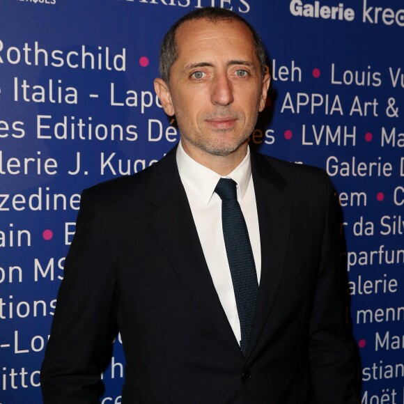 Gad Elmaleh - Le professeur S. Lyonnet, président de l'Institut des maladies génétiques, et le galériste K. Mennour ont organisé la soirée "Heroes for Imagine" à Paris, le 12 Février 2018. © Dominique Jacovides/Bestimage