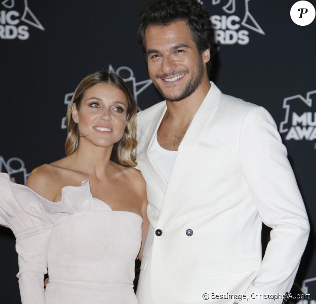 Amir Haddad et sa femme Lital - 19ème édition des NRJ Music Awards à Cannes le 4 novembre 2017. © Christophe Aubert via Bestimage
