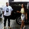 Kanye West et Kim Kardashian à leur appartement de Miami le 4 janvier 2019.