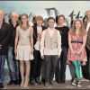 Michael Gambon, Tom Felton, Emma Watson, Rupert Grint, Daniel Radcliffe, Bonnie Wright, Jessie Cave & Jim Broadbent en 2009 à Londres