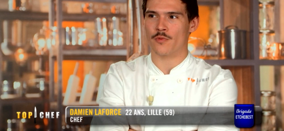 Damien lors du quatrième épisode de "Top Chef" saison 10, le 27 février 2019 sur M6.