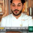 Merouan lors du quatrième épisode de "Top Chef" saison 10, le 27 février 2019 sur M6.