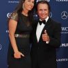 Emerson Fittipaldi et sa femme Rosanna - Les célébrités posent sur le tapis rouge lors de la soirée des "Laureus World sports Awards" à Monaco le 18 février 2019