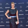 Maria Hoefl-Riesch - Les célébrités posent sur le tapis rouge lors de la soirée des "Laureus World sports Awards" à Monaco le 18 février 2019