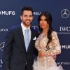Cesc Fabregas et sa femme Daniella - Les célébrités posent sur le tapis rouge lors de la soirée des "Laureus World sports Awards" à Monaco le 18 février 2019