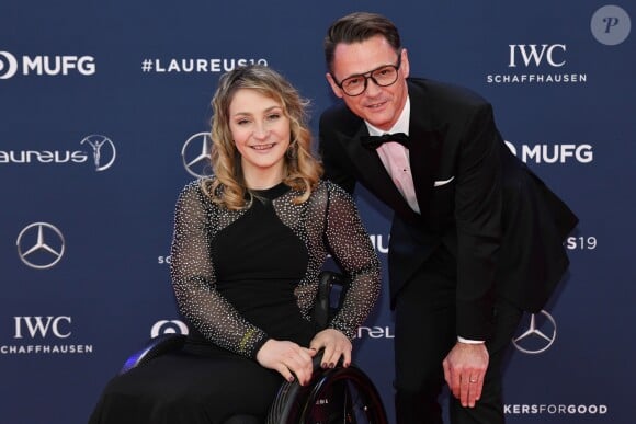 Kristina Vogel et Joerg Werner lors de la soirée des "Laureus World sports Awards" à Monaco, le 18 février 2019. © Bruno Bebert/Bestimage