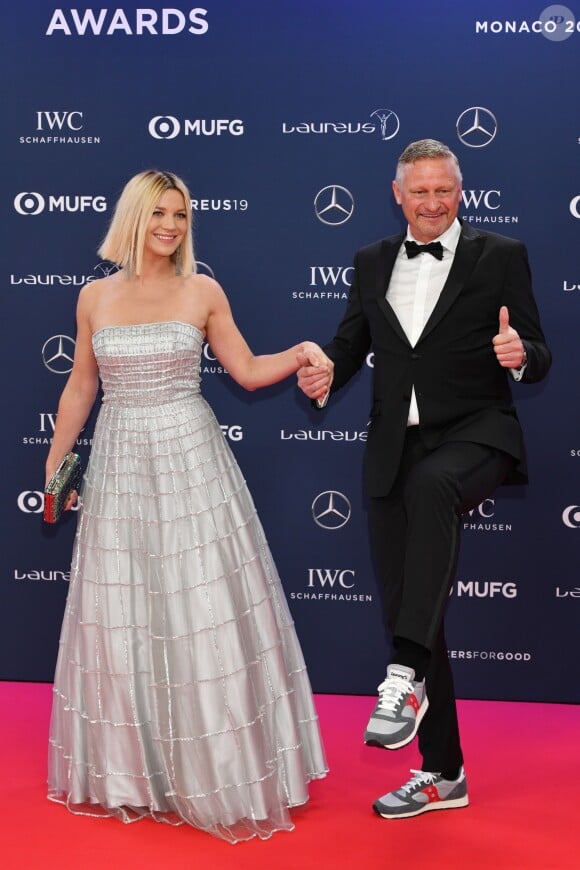 Stefan Bloecher et sa compagne Anna Posch lors de la soirée des "Laureus World sports Awards" à Monaco, le 18 février 2019. © Bruno Bebert/Bestimage