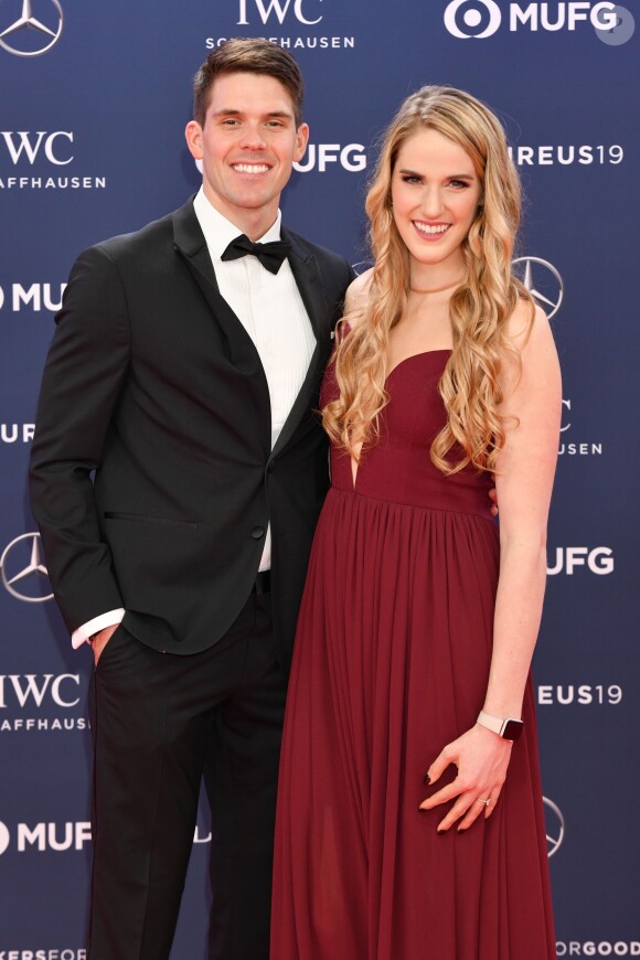 Missy Franklin et Hayes Johnso lors de la soirée des "Laureus World sports Awards" à Monaco, le 18 février 2019. © Bruno Bebert/Bestimage