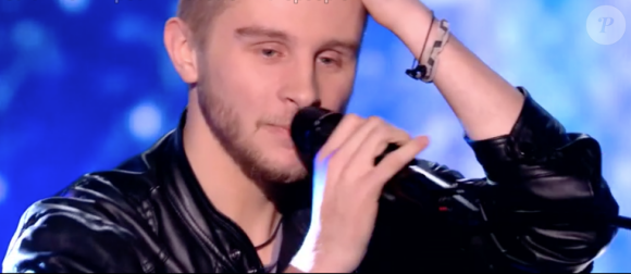 Clem dans "The Voice 8" sur TF1, le 23 février 2019.
