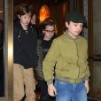Exclusif - Angelina Jolie est allée faire du shopping avec ses enfants Pax, Sahara, Vivienne, Knox et Shiloh au magasin de sports KITH à New York, 22 février 2019