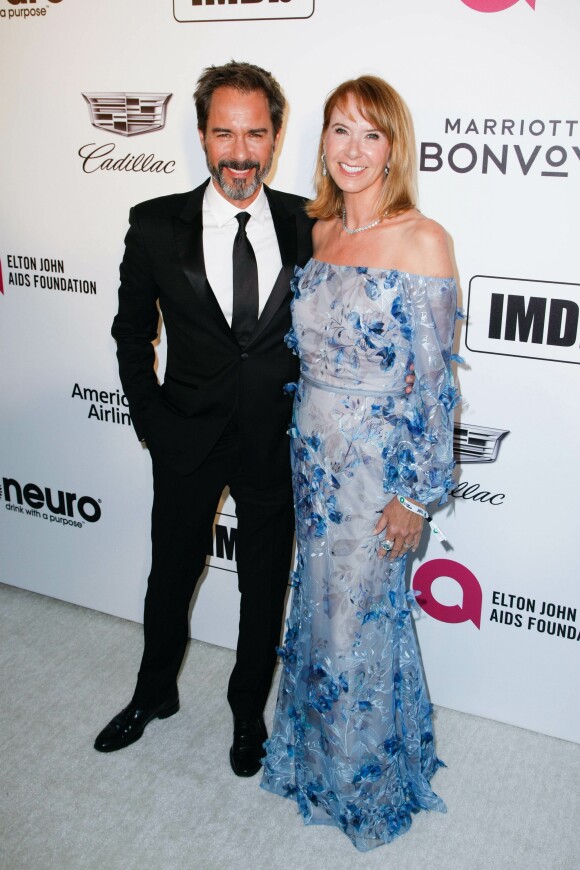 Eric McCormack and Janet McCormack à la soirée caritative AIDS Foundation Academy Awards Viewing Party à Los Angeles, le 24 février 2019